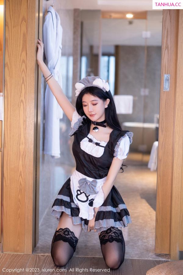   [XiuRen]高清写真图 2023.08.15 No.7237 幼幼 女仆美腿第21张图片